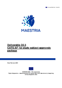 D2.3-CATS-AF 1st study subject approvals package