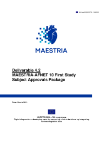 D4.2-MAESTRIA-AFNET 10 1st study subject approvals package